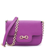 Purple Leather Luciano Mini Shoulder Bag