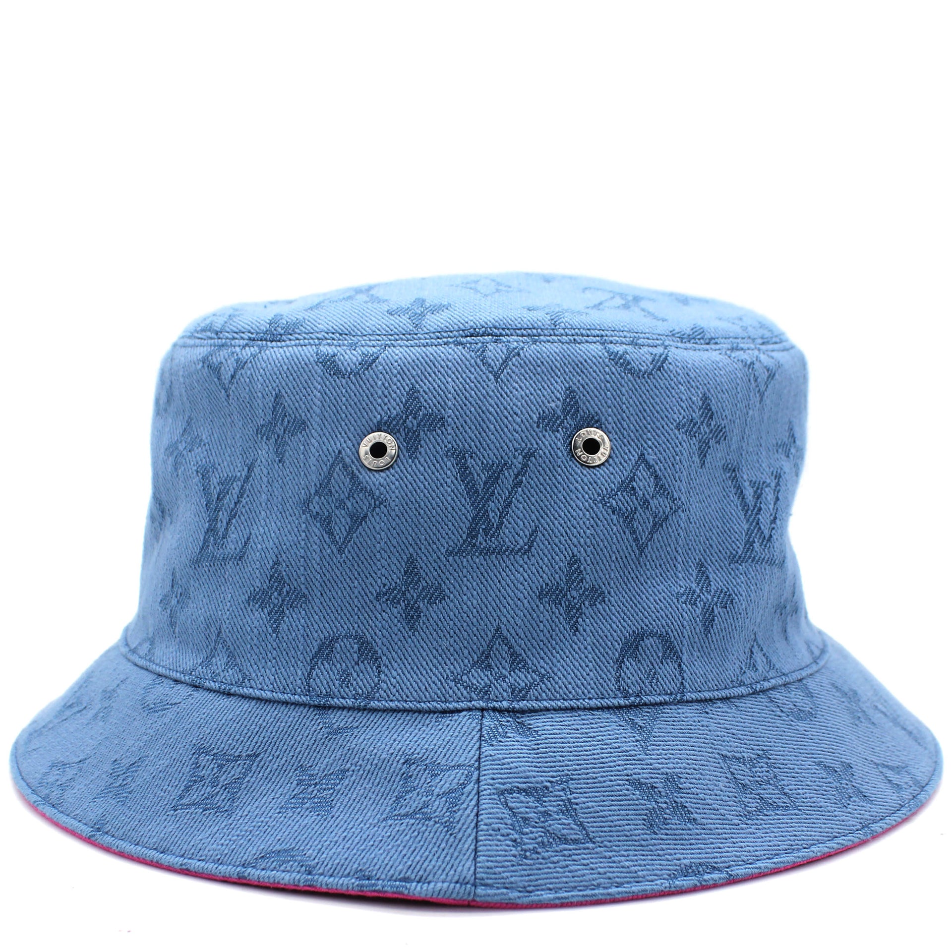 Louis Vuitton Denim Bucket Hat, canvaste
