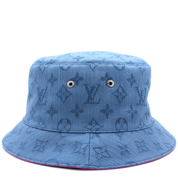 Louis Vuitton Monogram Essential Blue Bucket Hat – STYLISHTOP