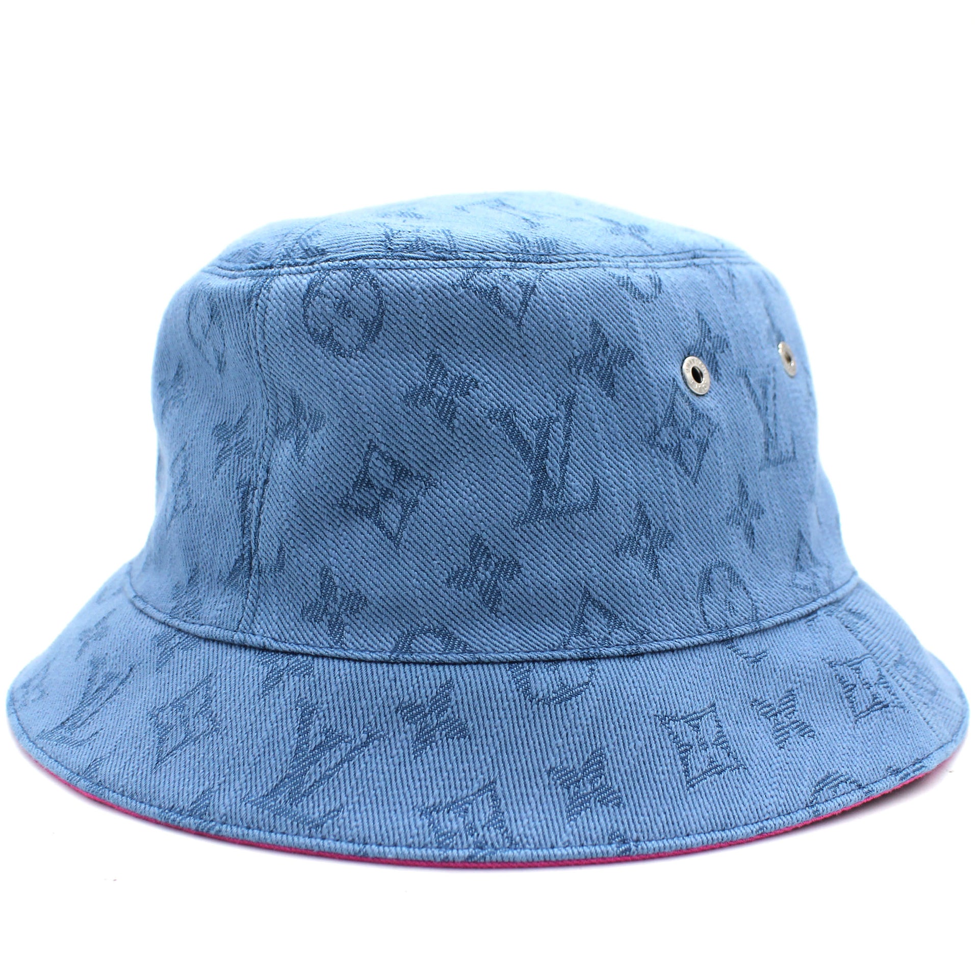 Monogram Essential Blue Bucket Hat