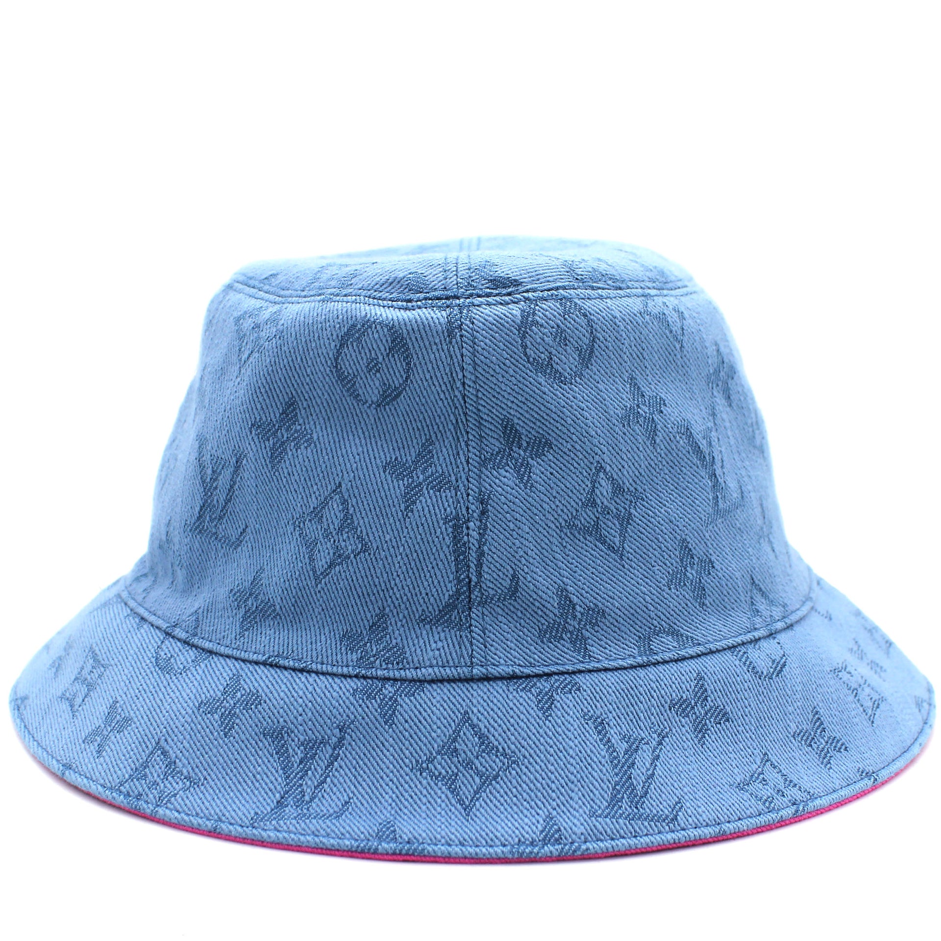 Louis Vuitton Monogram Essential Blue Bucket Hat – STYLISHTOP