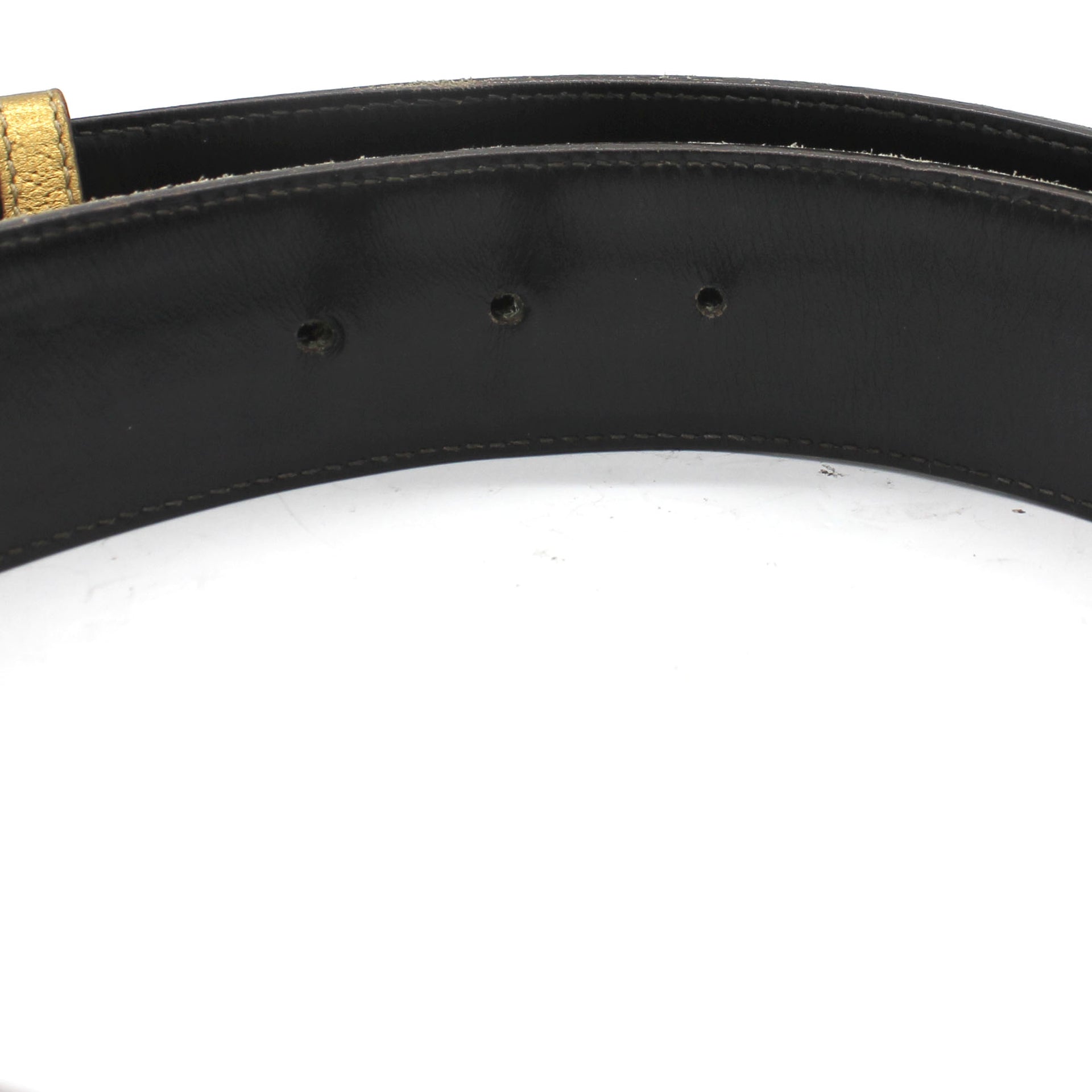 Brown/Beige GG Canvas and Leather Interlocking G Buckle Belt 85CM