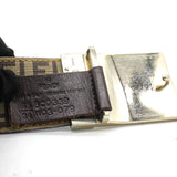 Brown Zucca Canvas FF Logo Reversible Belt