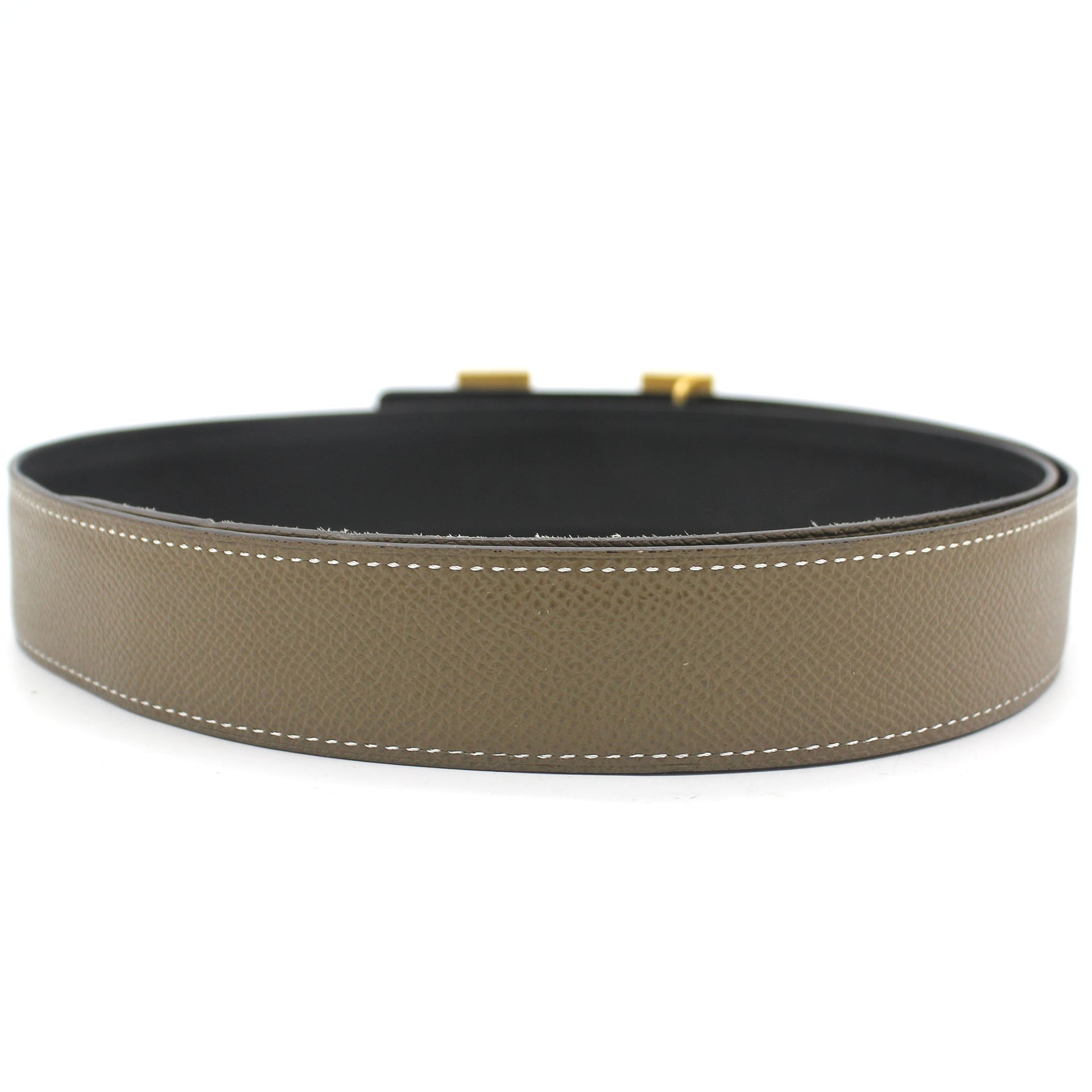 H Martelee belt buckle & Reversible leather strap