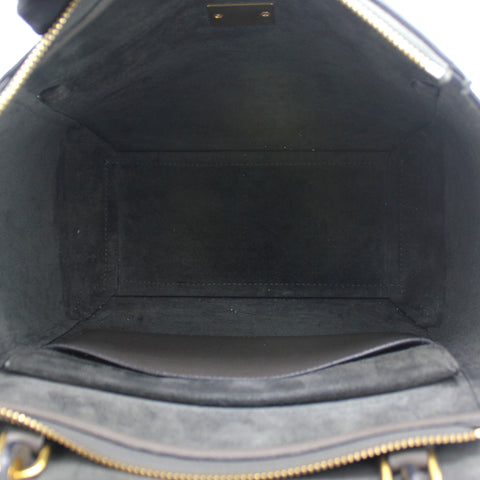 Grained Calfskin Micro Belt Bag Grey