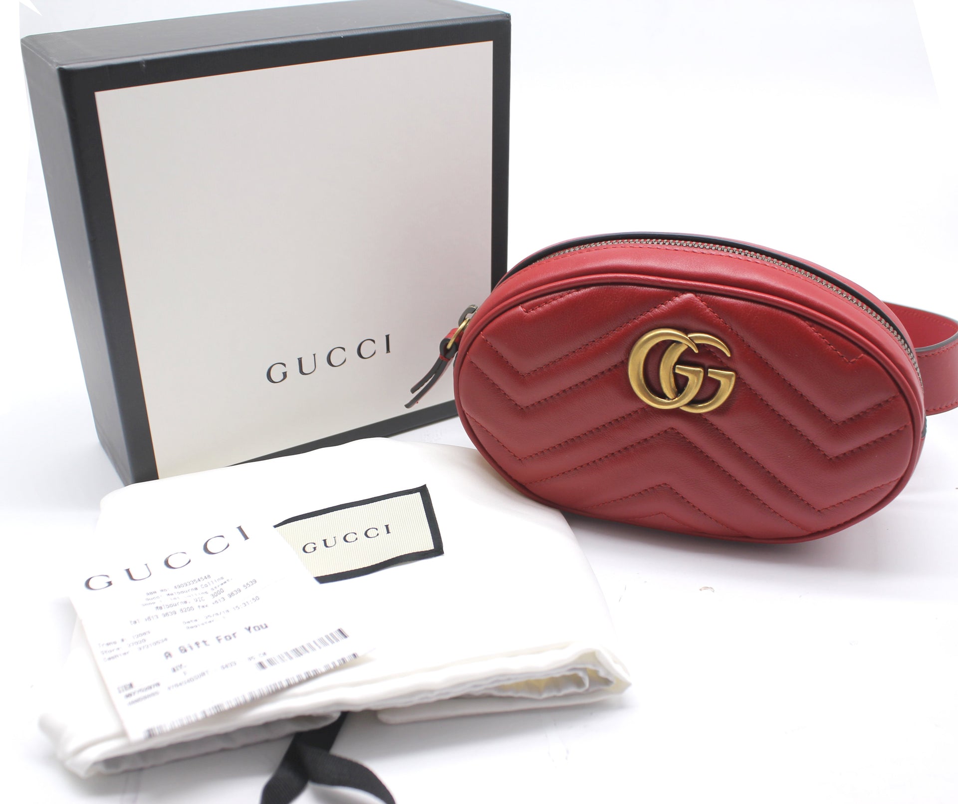 Gucci GG Marmont matelassé leather belt bag