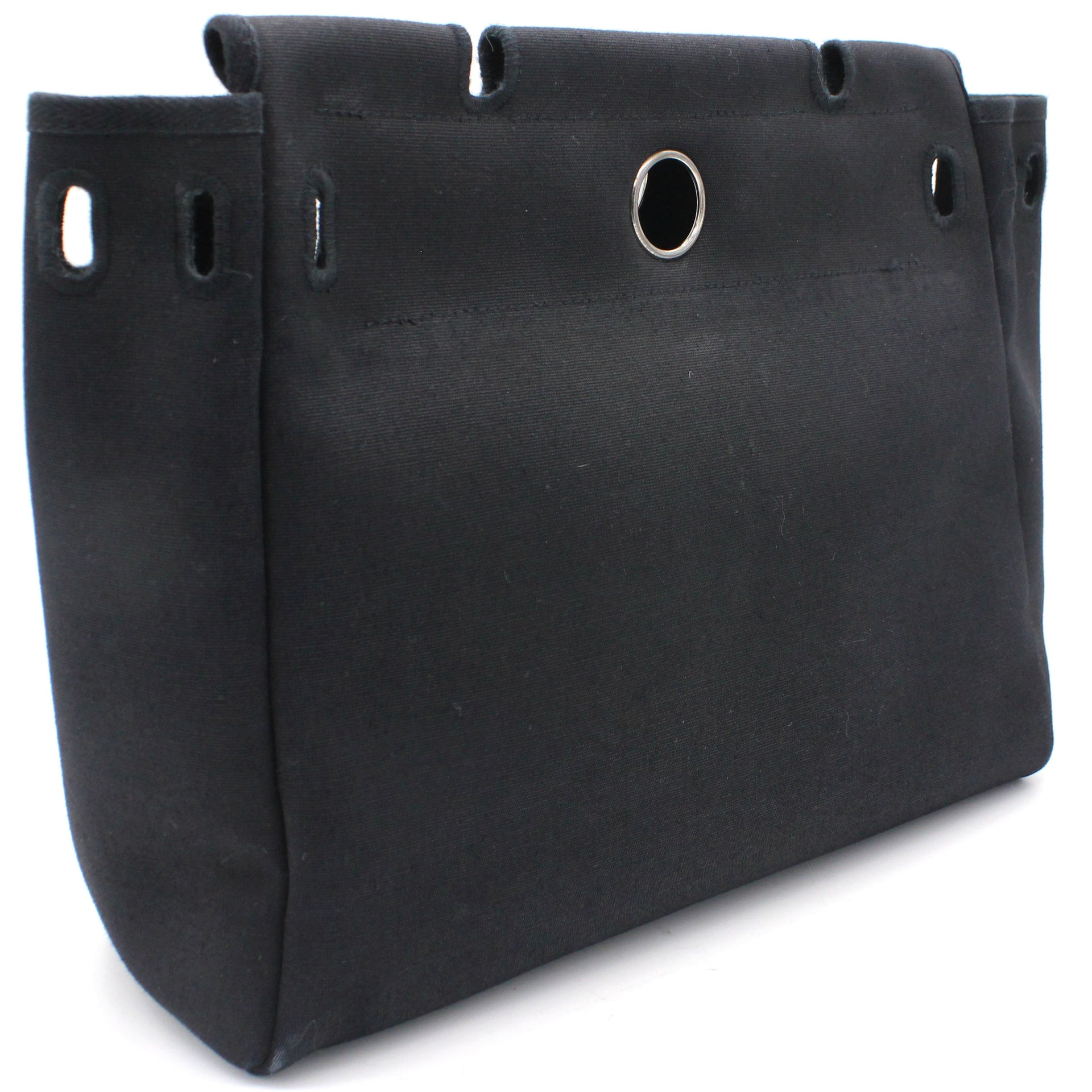 Hermes Black, Beige Canvas and Leather 2-in-1 Herbag 31 – STYLISHTOP