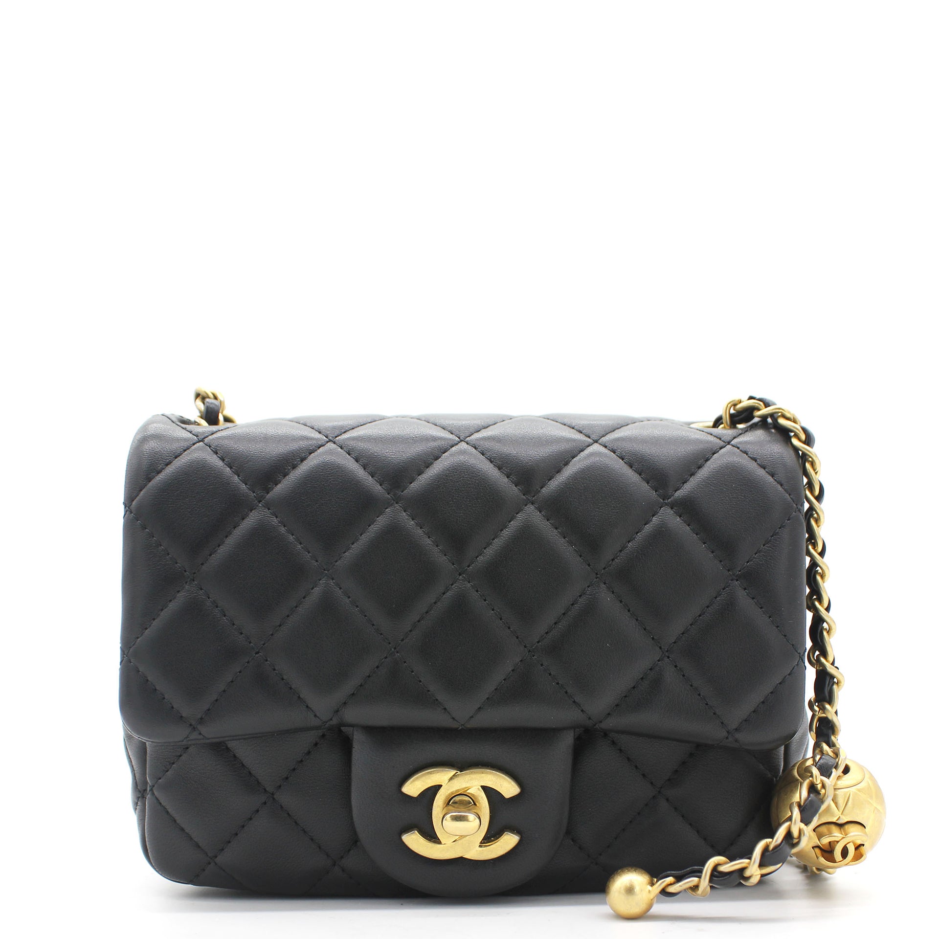 Chanel Chic Pearl Bag Goatskin Black GHW  Laulay Luxury