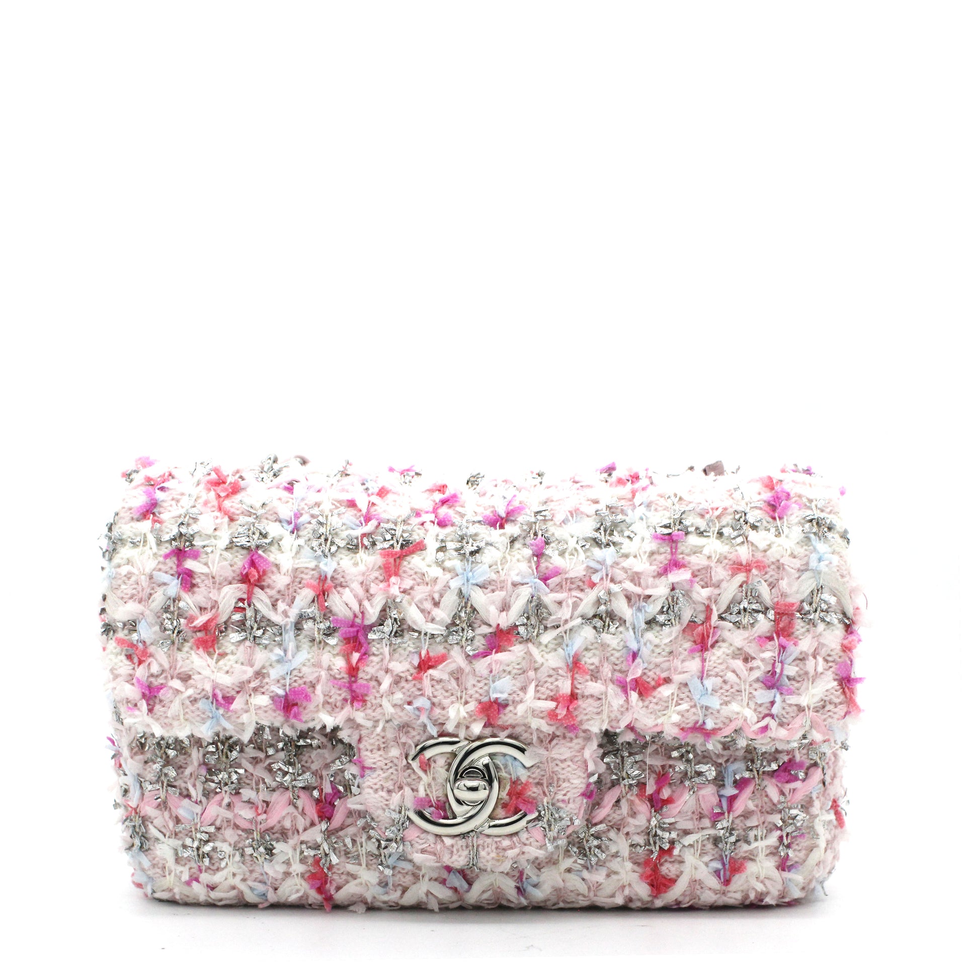 Chanel Classic Single Mini Flap Bag Quilted Tweed and Ribbon – STYLISHTOP