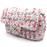 Classic Single Mini Flap Bag Quilted Tweed and Ribbon