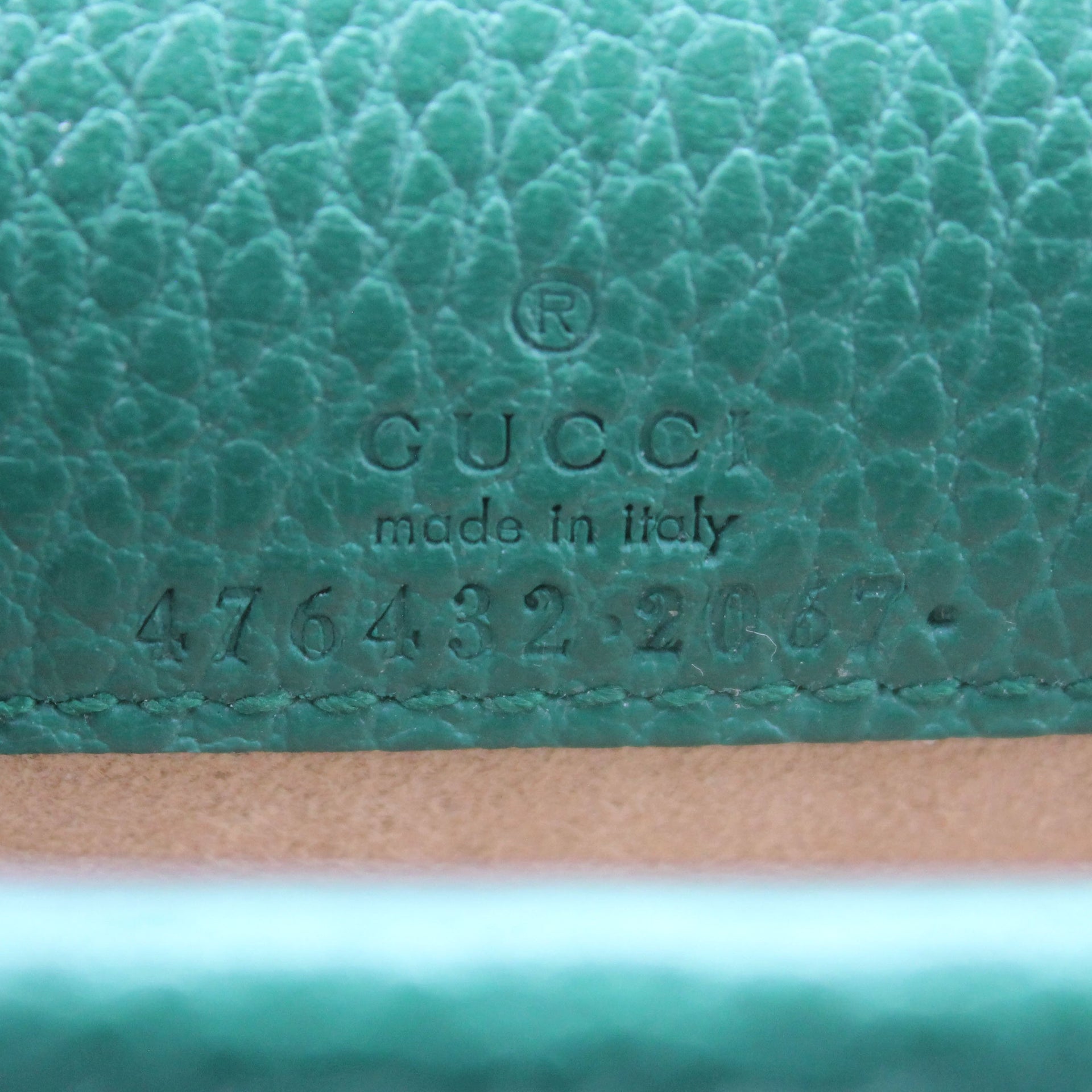 Dionysus leather super mini Emerald Green bag