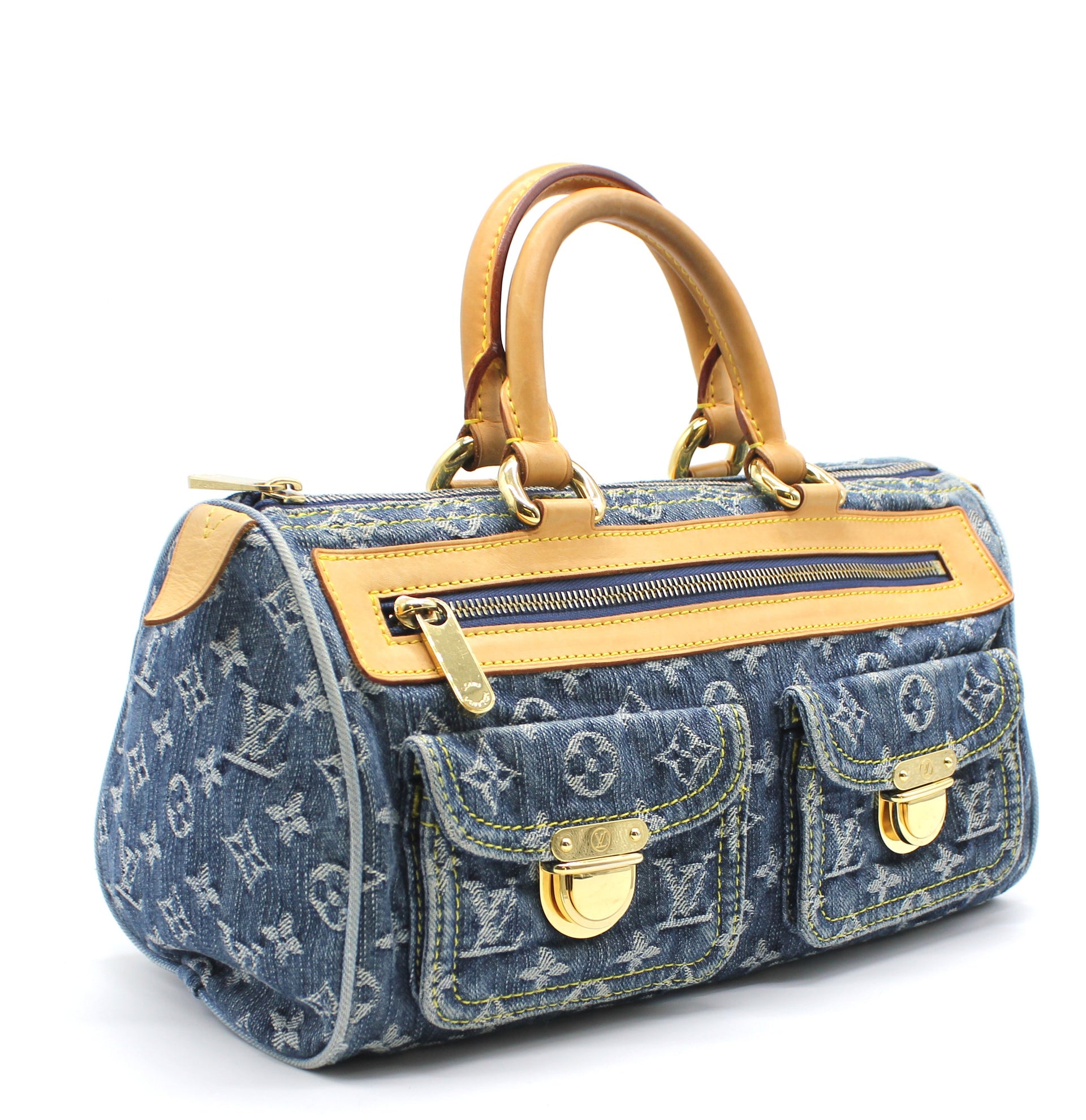 Louis Vuitton Denim Neo Speedy Bag.  Luxury Accessories Bags