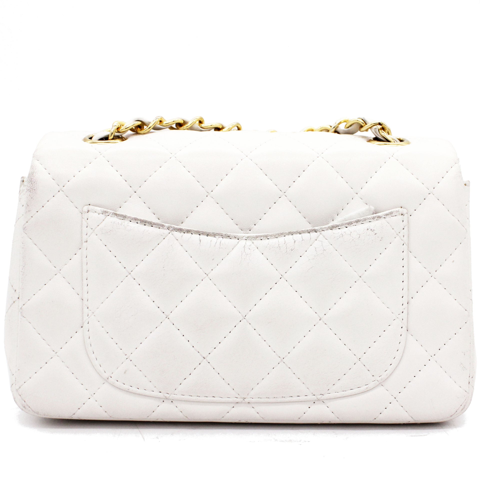 Chanel Classic Flap Mini Quilted Lambskin White – STYLISHTOP