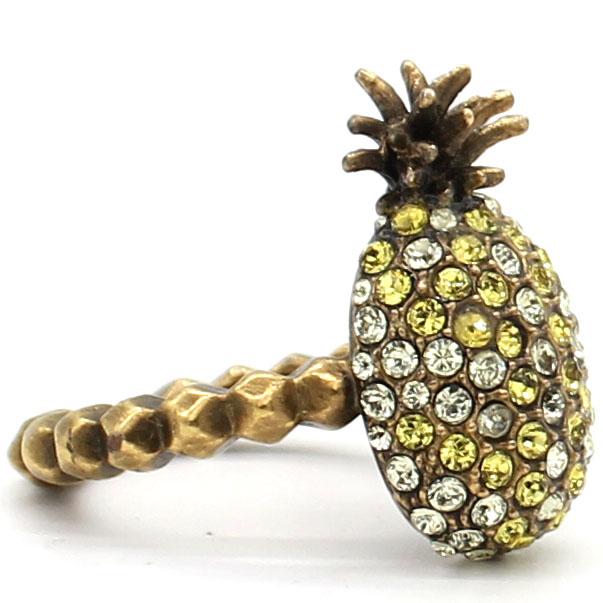 Pineapple Crystals Ring