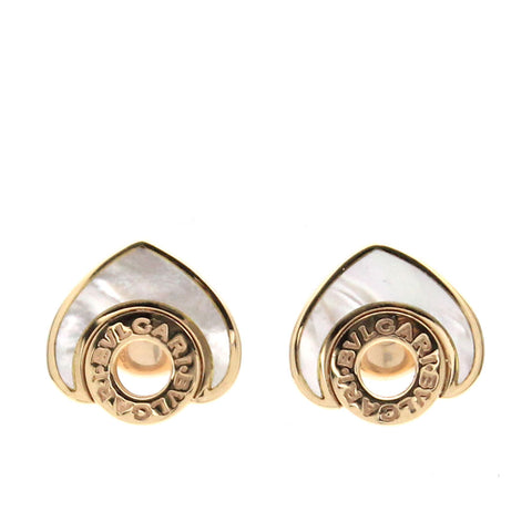 Cuore 18ct pink-gold stud earrings