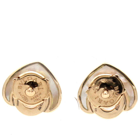Cuore 18ct pink-gold stud earrings