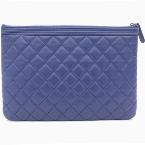 Quilted Boy O Case Clutch Pouch Bag