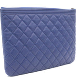 Quilted Boy O Case Clutch Pouch Bag