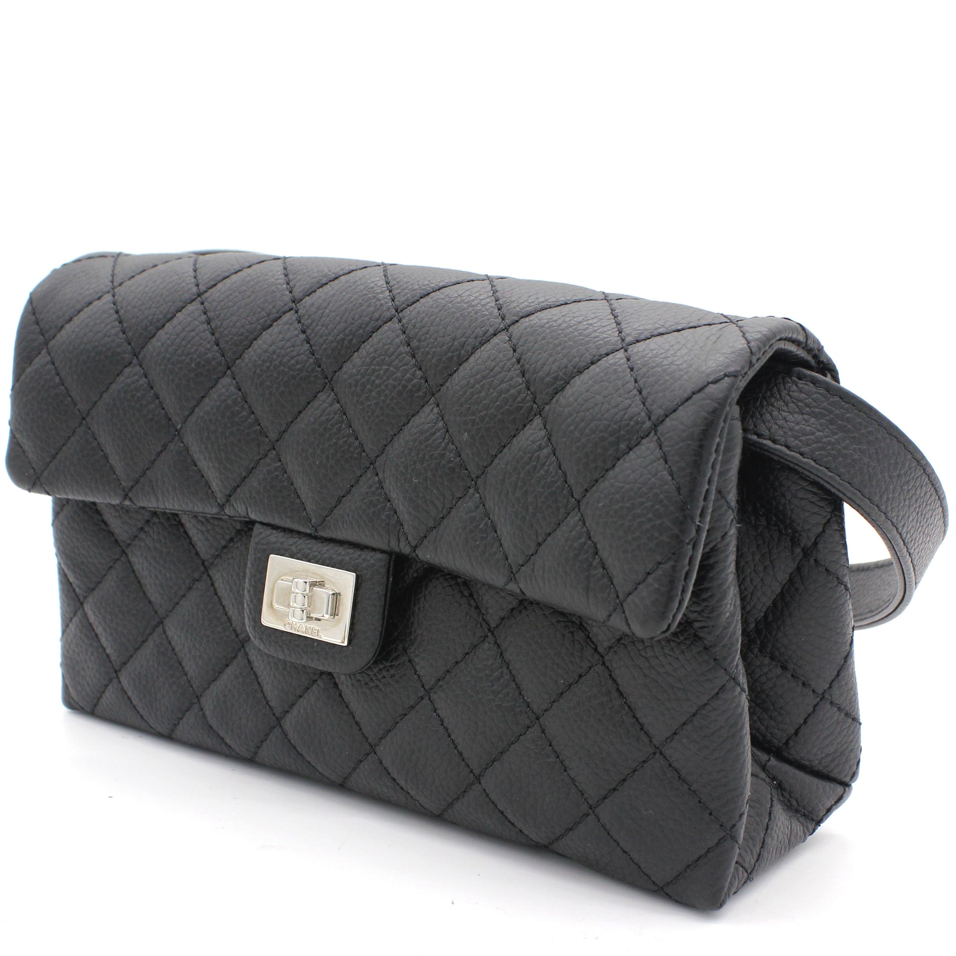 Authentic NEW Chanel Uniform Waist Bag Fanny Pack Black Free Shipping  eBay