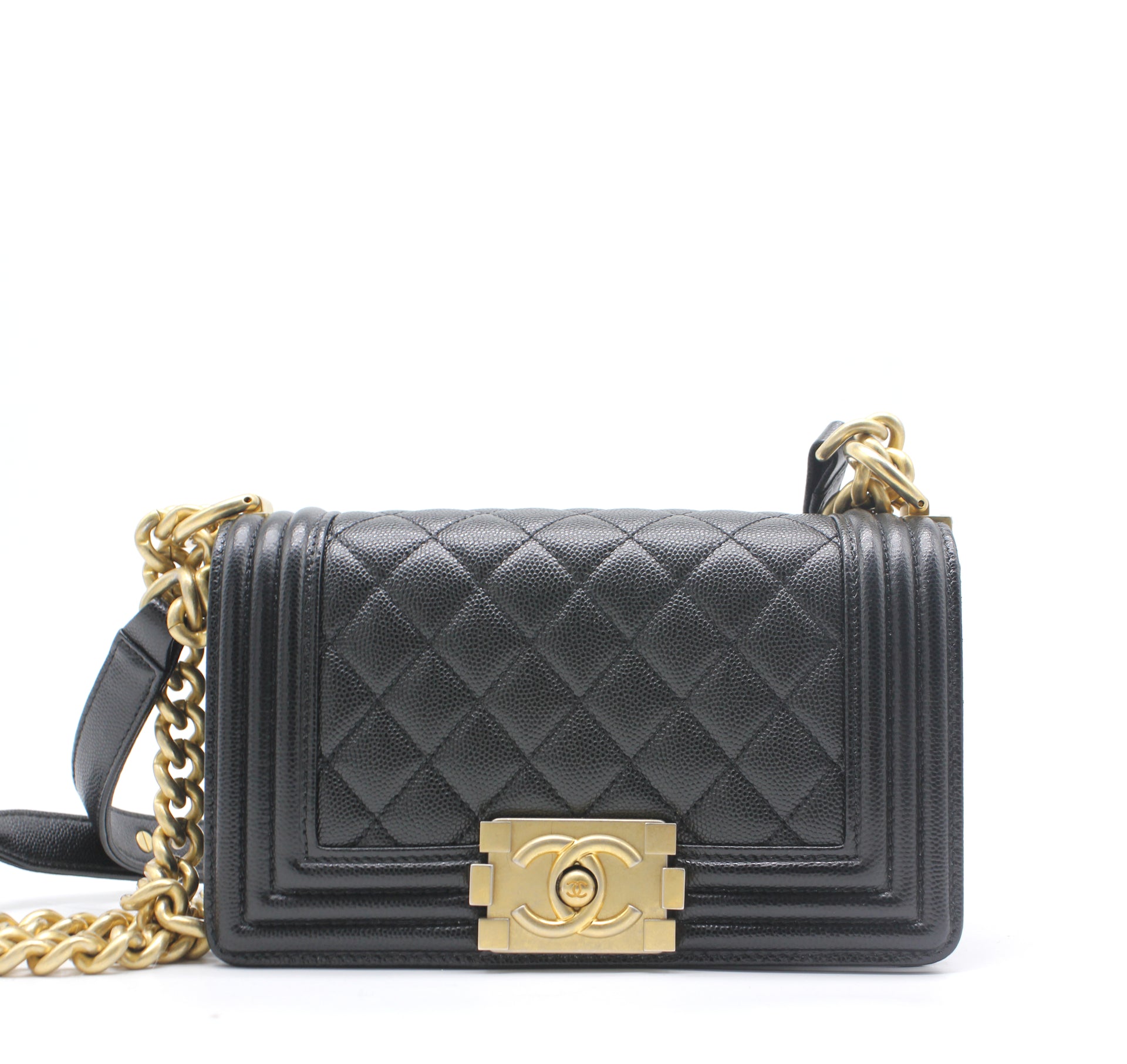 Chanel Boy Flap Bag Quilted Caviar Small – STYLISHTOP