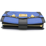 Trunk Clutch Blue Epi Crossbody Bag