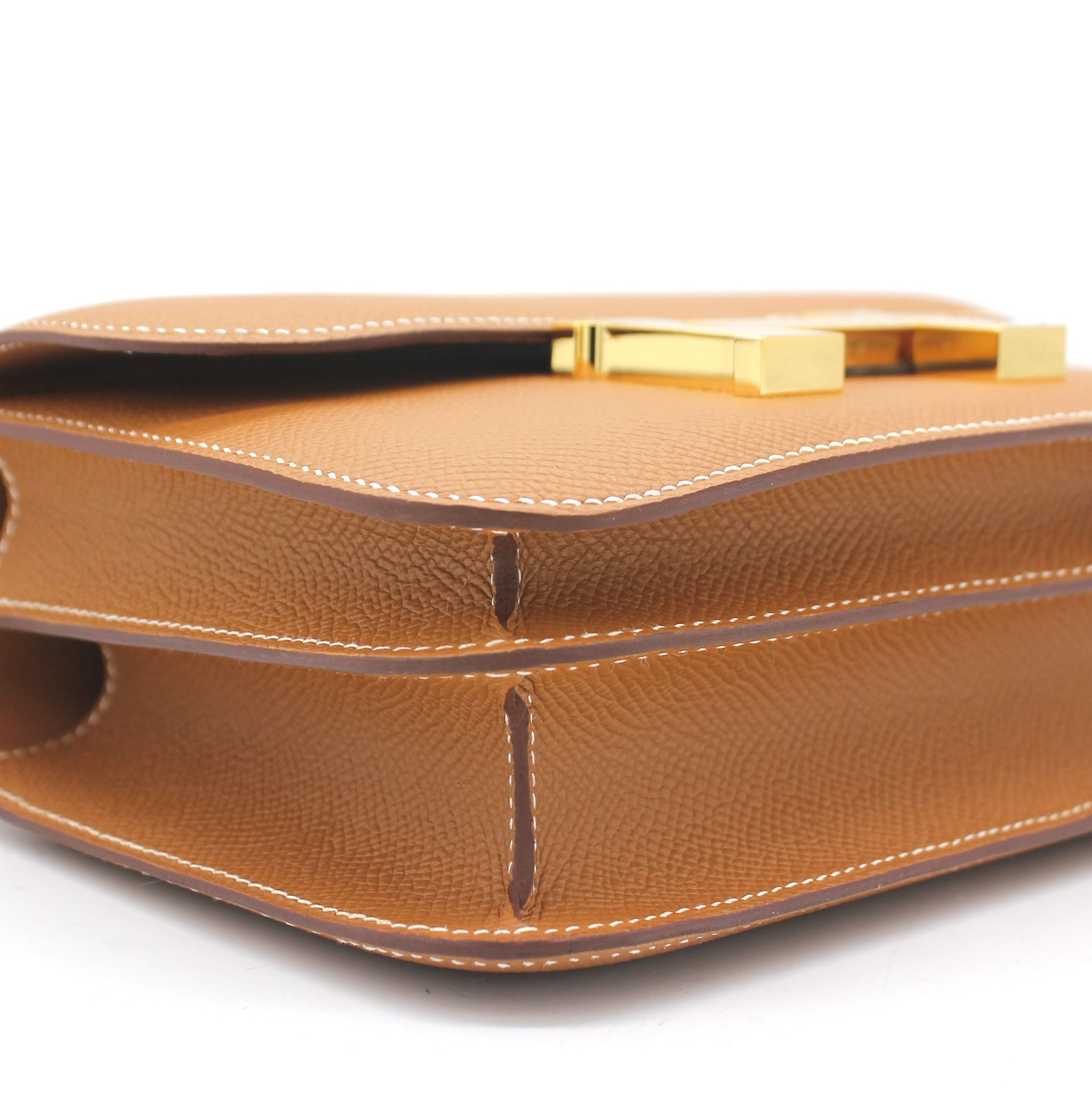 Epsom Leather Gold Hardware Constance 19 Bag Gold