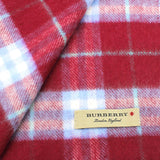 Damson Pink Vintage Check Cashmere Scarf