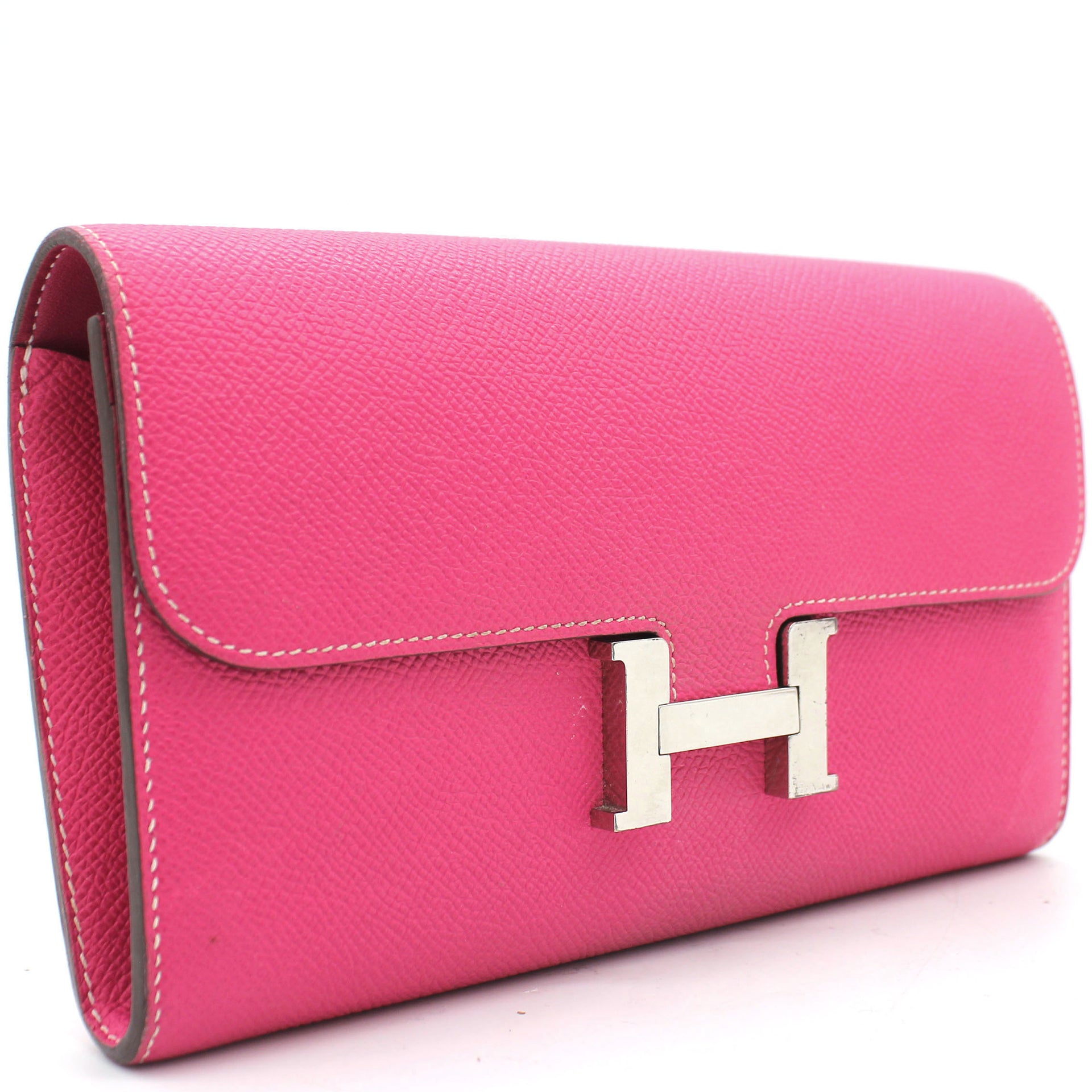 Hermes Epsom Leather Constance Long Wallet Pink – STYLISHTOP