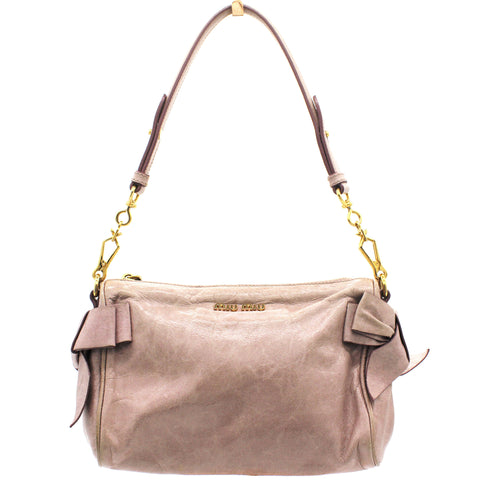 Vitello Lux Bow Mini Shoulder Bag