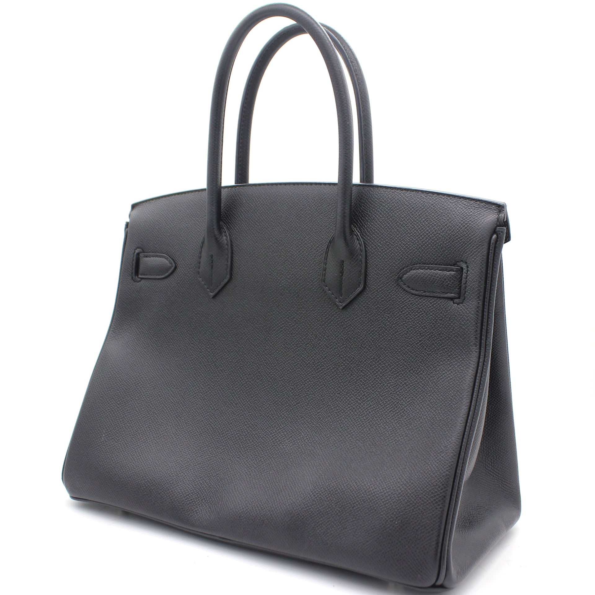 Epsom Leather Birkin 30 Bag Noir