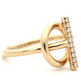 18K Rose Gold Diamond Finesse Ring 52