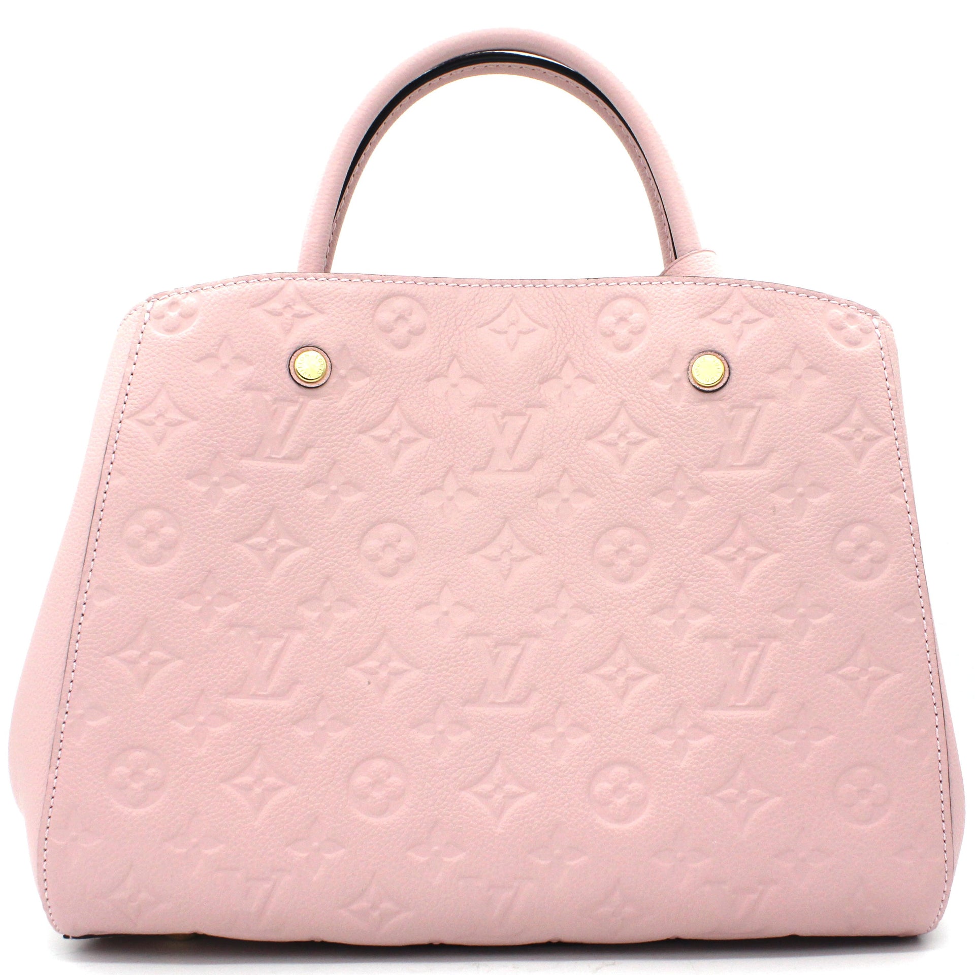 Montaigne leather handbag Louis Vuitton Pink in Leather - 30998205