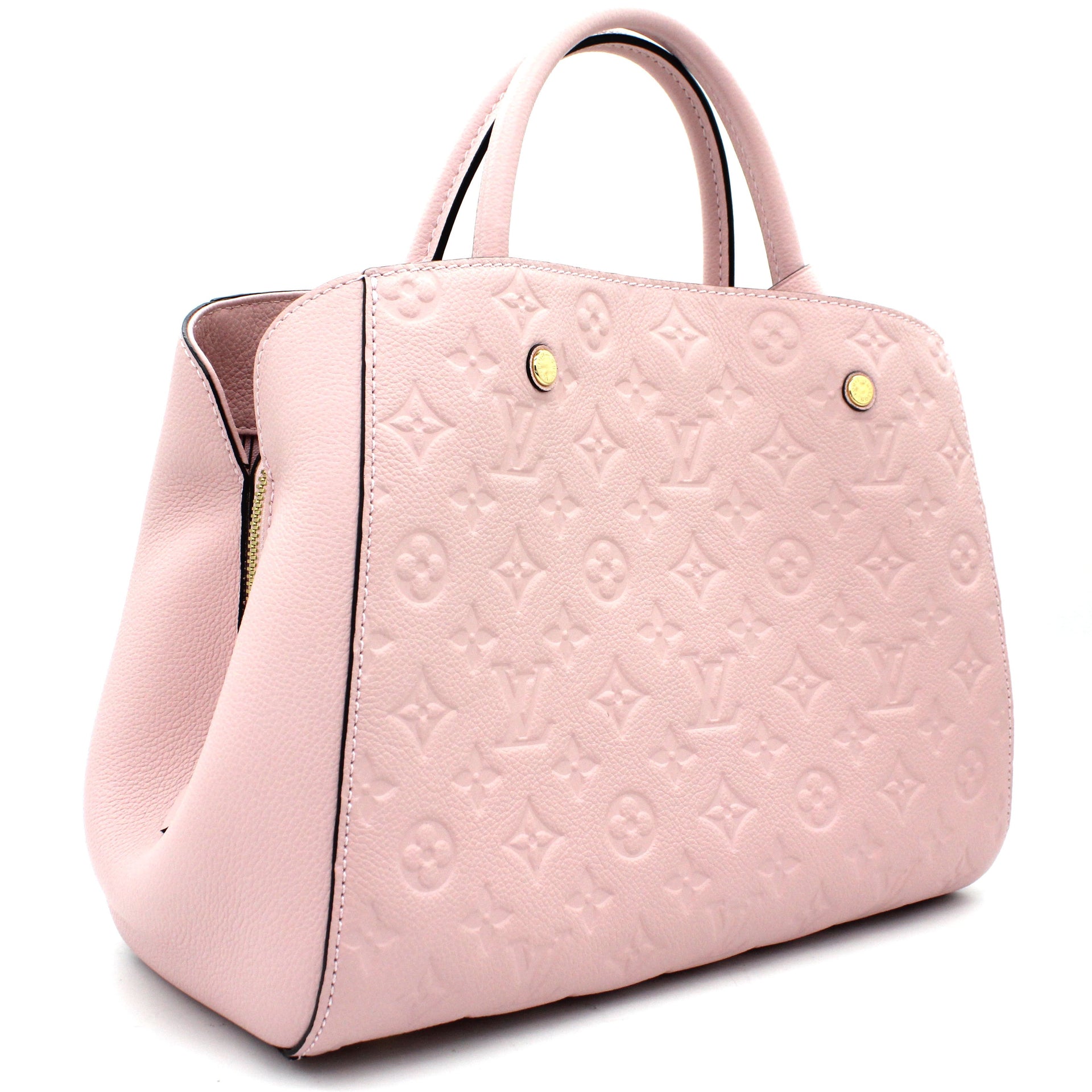 Montaigne leather handbag Louis Vuitton Pink in Leather - 36956271