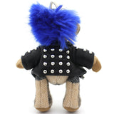 Cashmere House Check Thomas Bear Bag Charm in Punk Rock Costume