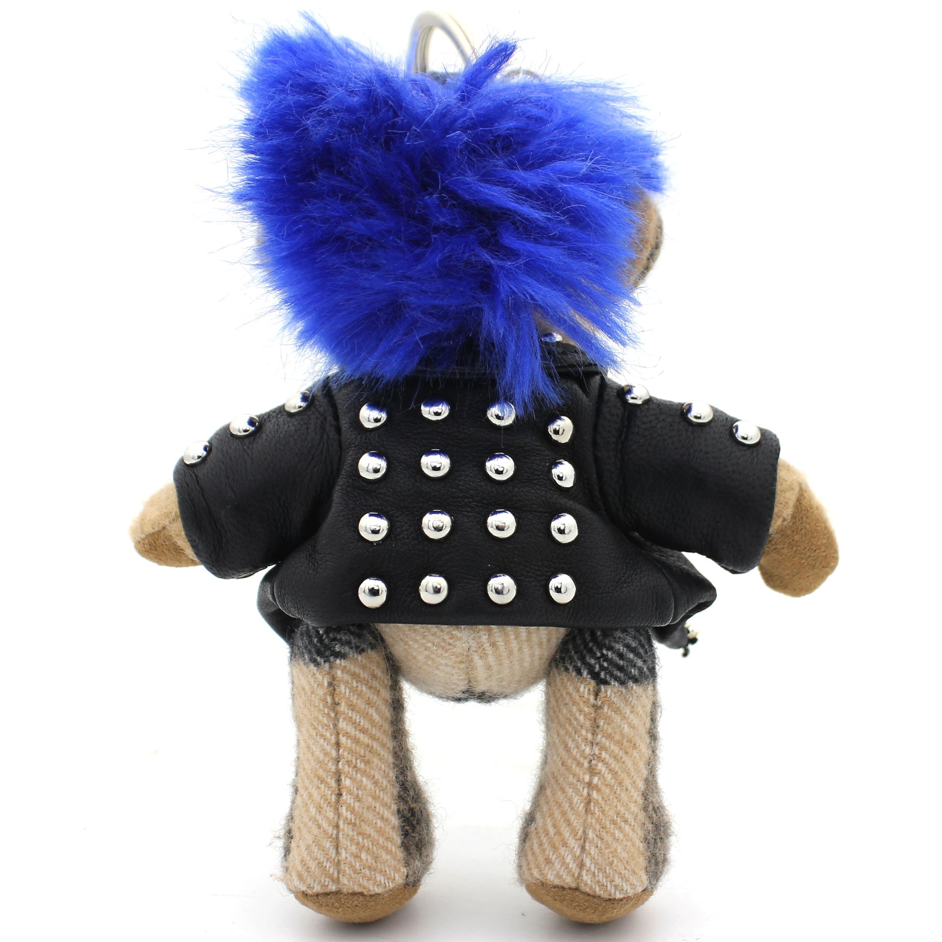 Cashmere House Check Thomas Bear Bag Charm in Punk Rock Costume