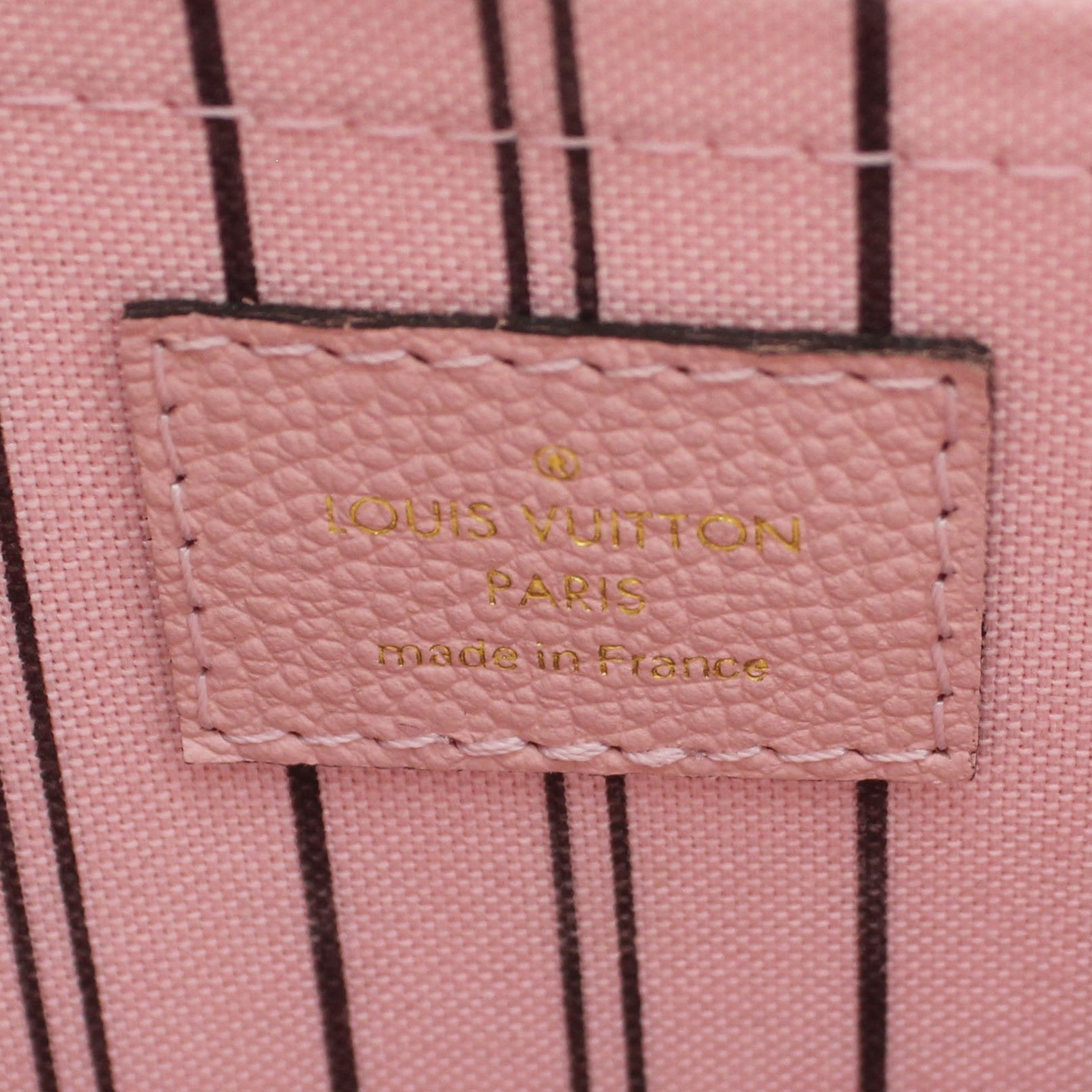 Montaigne MM Pink Monogram Empreinte Leather