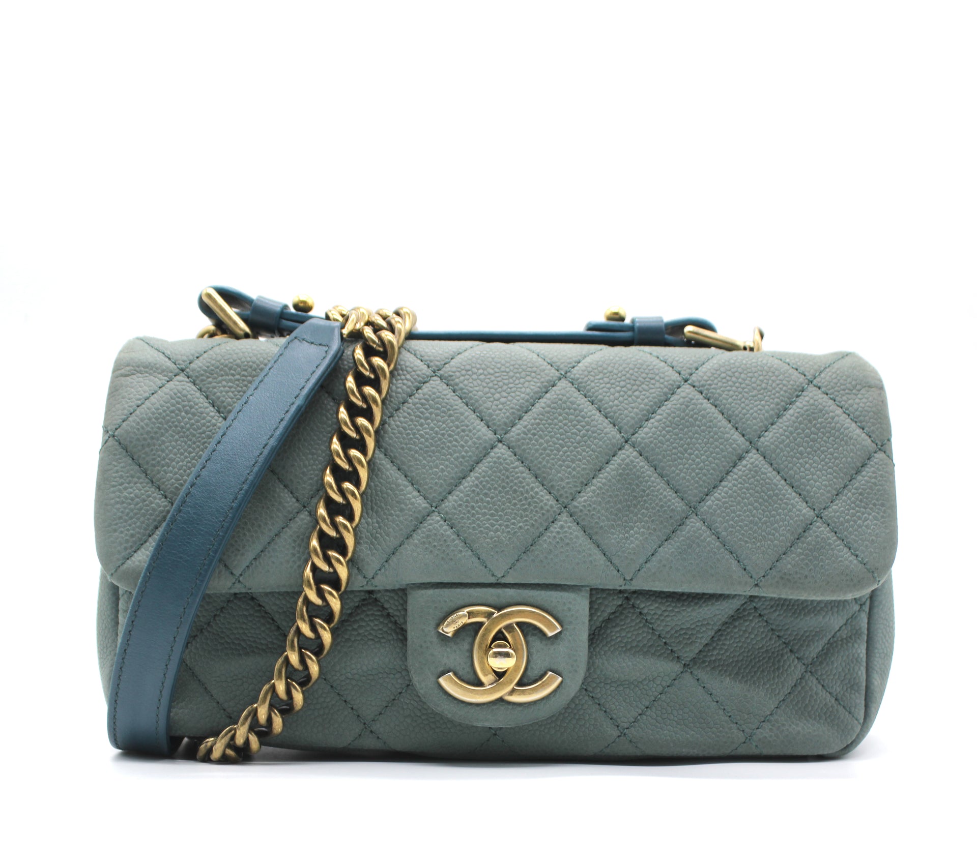 Chanel Nubuck Caviar Leather Classic Fap Shoulder Bag – STYLISHTOP