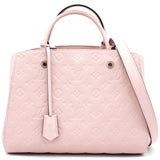 Louis Vuitton Pink Monogram Empreinte Vosges MM Top Handle Bag Louis Vuitton