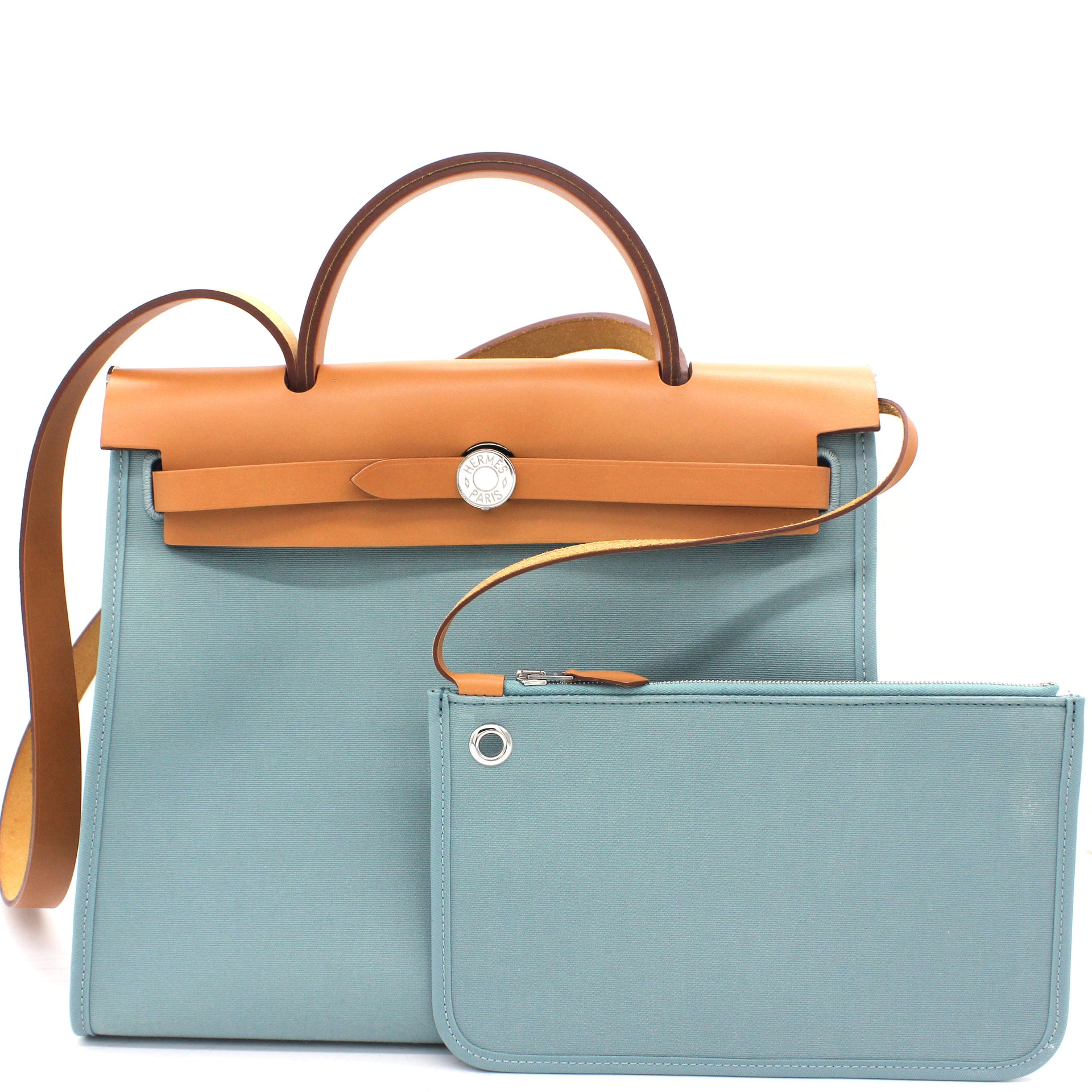 Hermes Toile and Leather 31 Herbag Handbag – STYLISHTOP