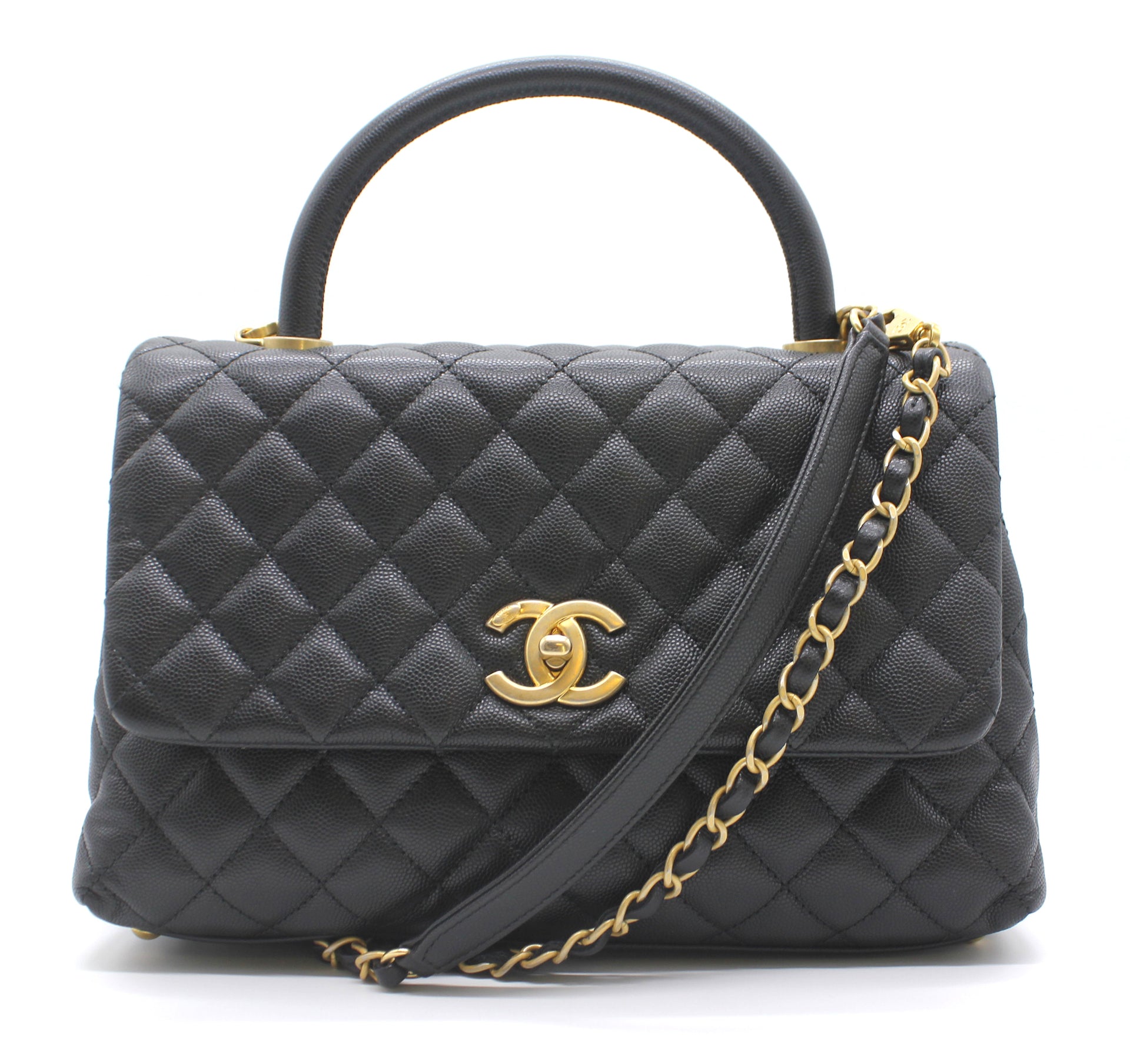 Chanel Deauville Medium Tote in Black Calfskin Vernice with Shiny Silver  Hardware - New - SOLD