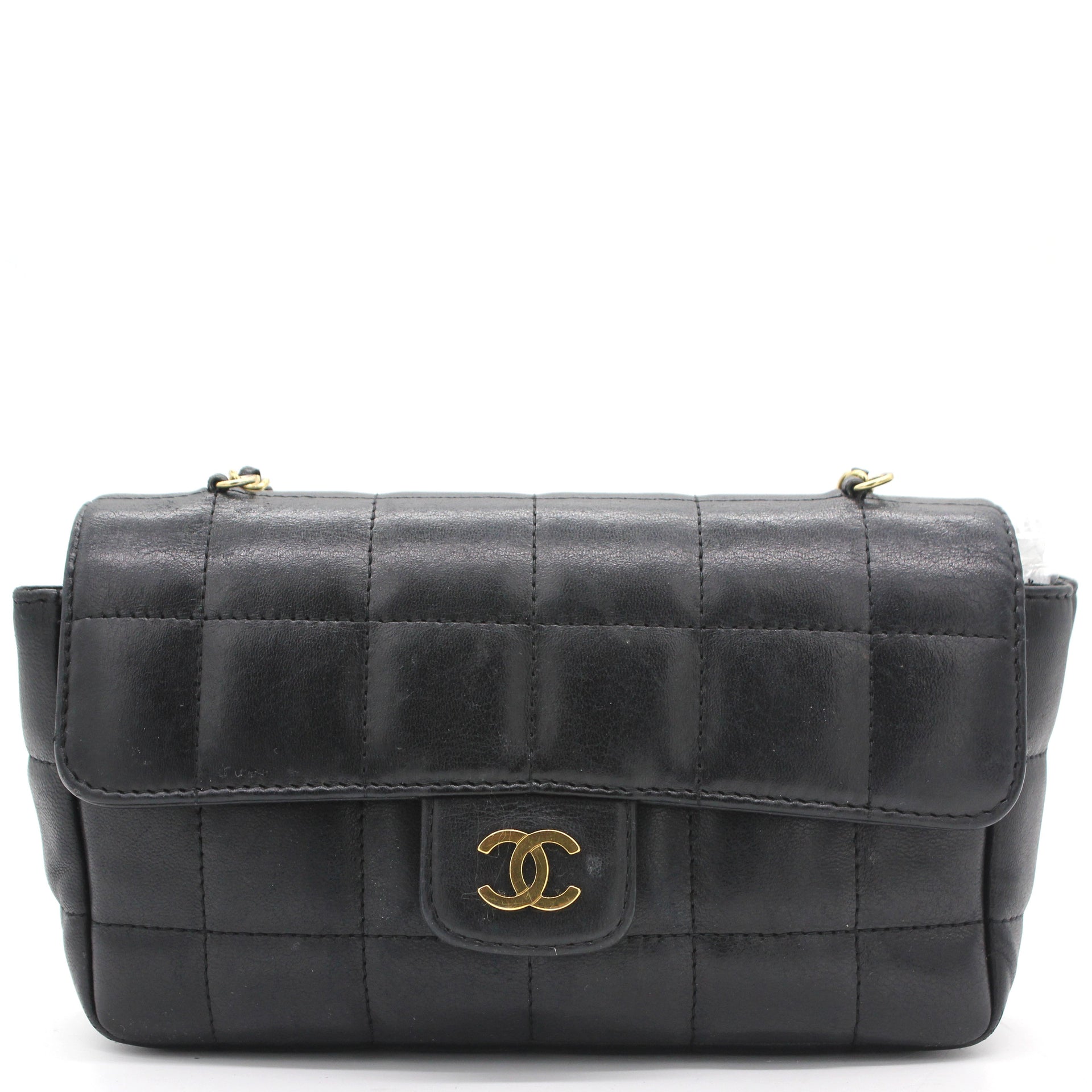 Chanel Square Quilted Chocolate Bar Mini Flap Black – STYLISHTOP