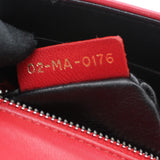 Lambskin Medium Diorama Flap Bag Red Owl-Embellished