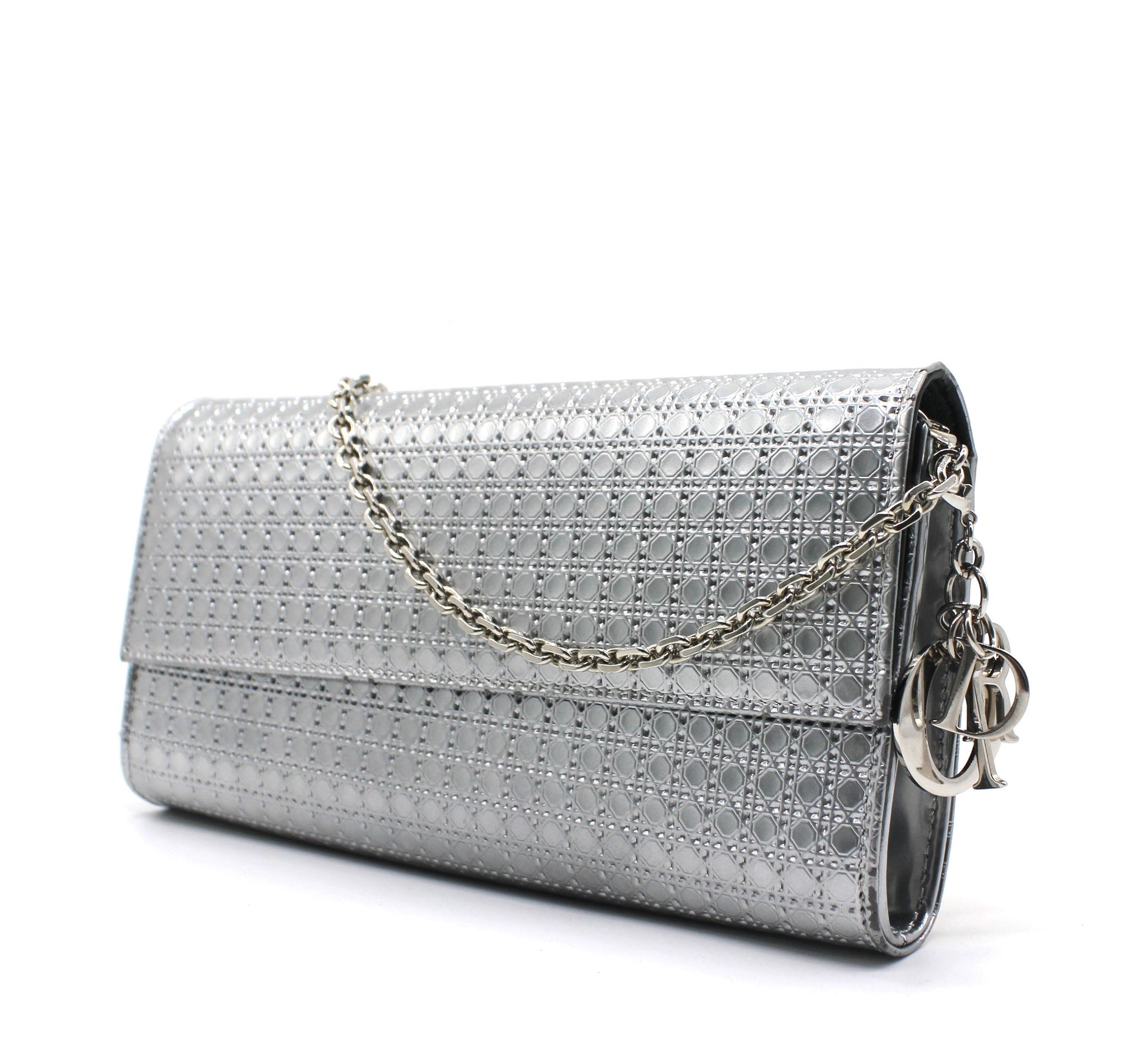 Christian Dior Croisiere Chain Wallet Micro Cannage Perforated Calfskin