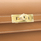 Kelly to Go Gold Epsom Leather