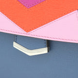 Demi Jour Color Block Multi-color Leather Shoulder Bag