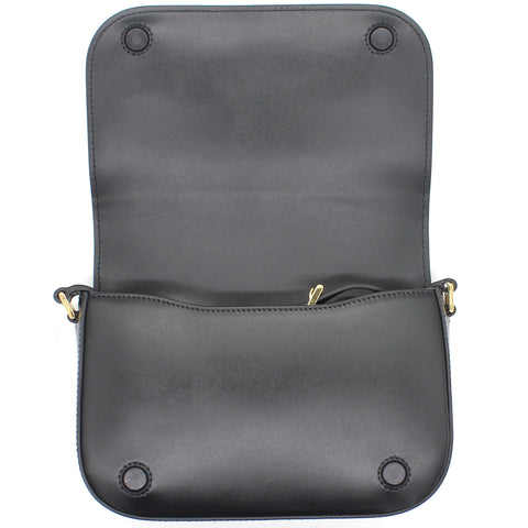 Box Leather Logo Shoulder Bag