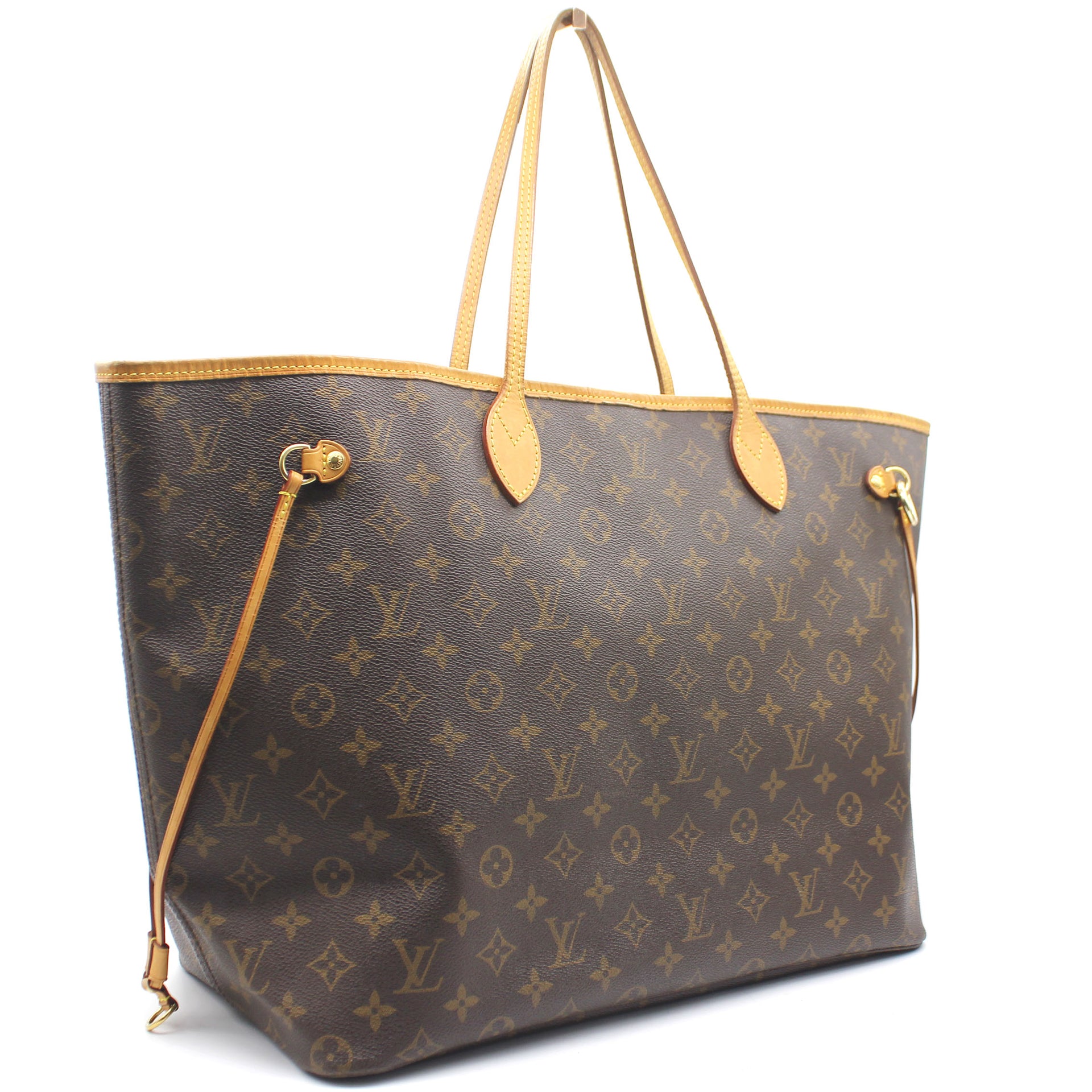 Louis Vuitton Neverfull Shopping Bag in Monogram Canvas and Natural