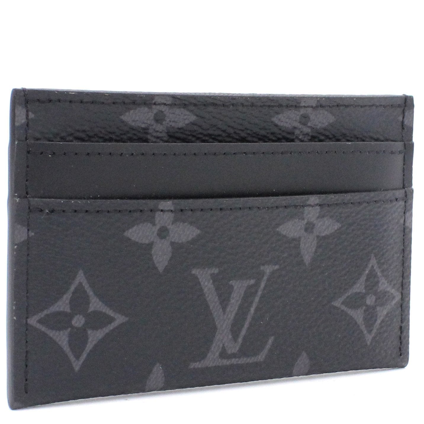 Louis Vuitton Monogram Eclipse Canvas Double Card Holder Made in