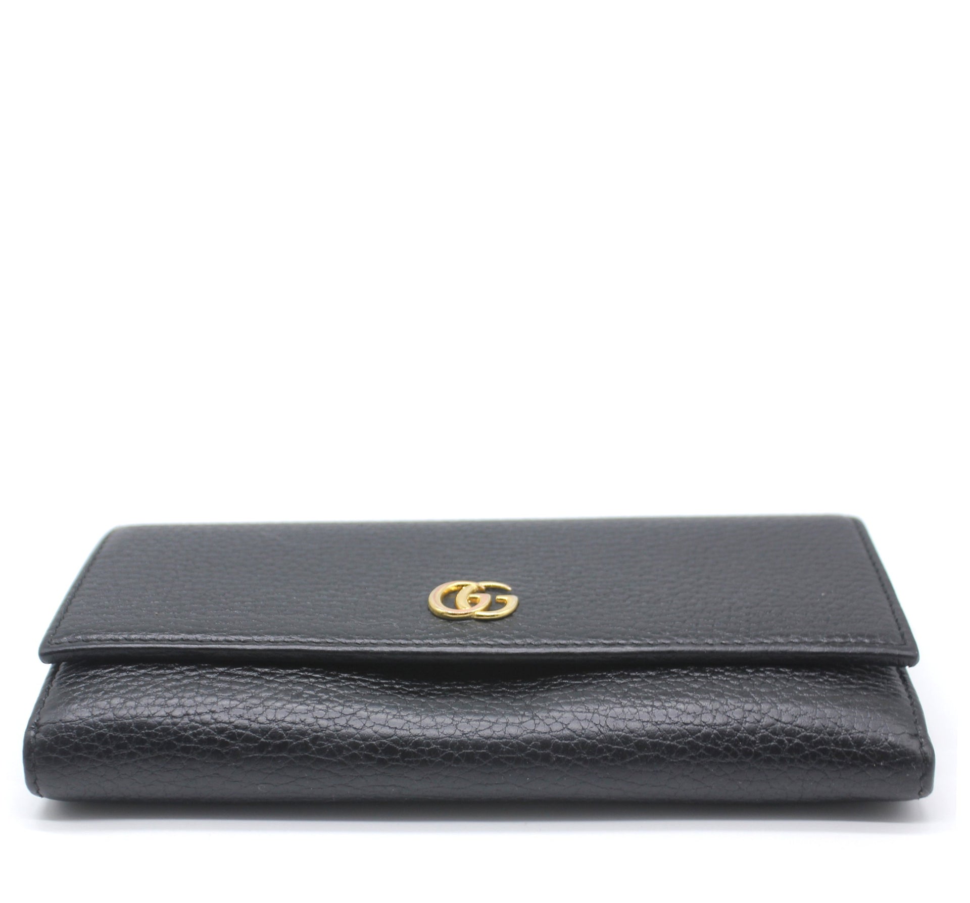 Petite Marmont textured-leather wallet