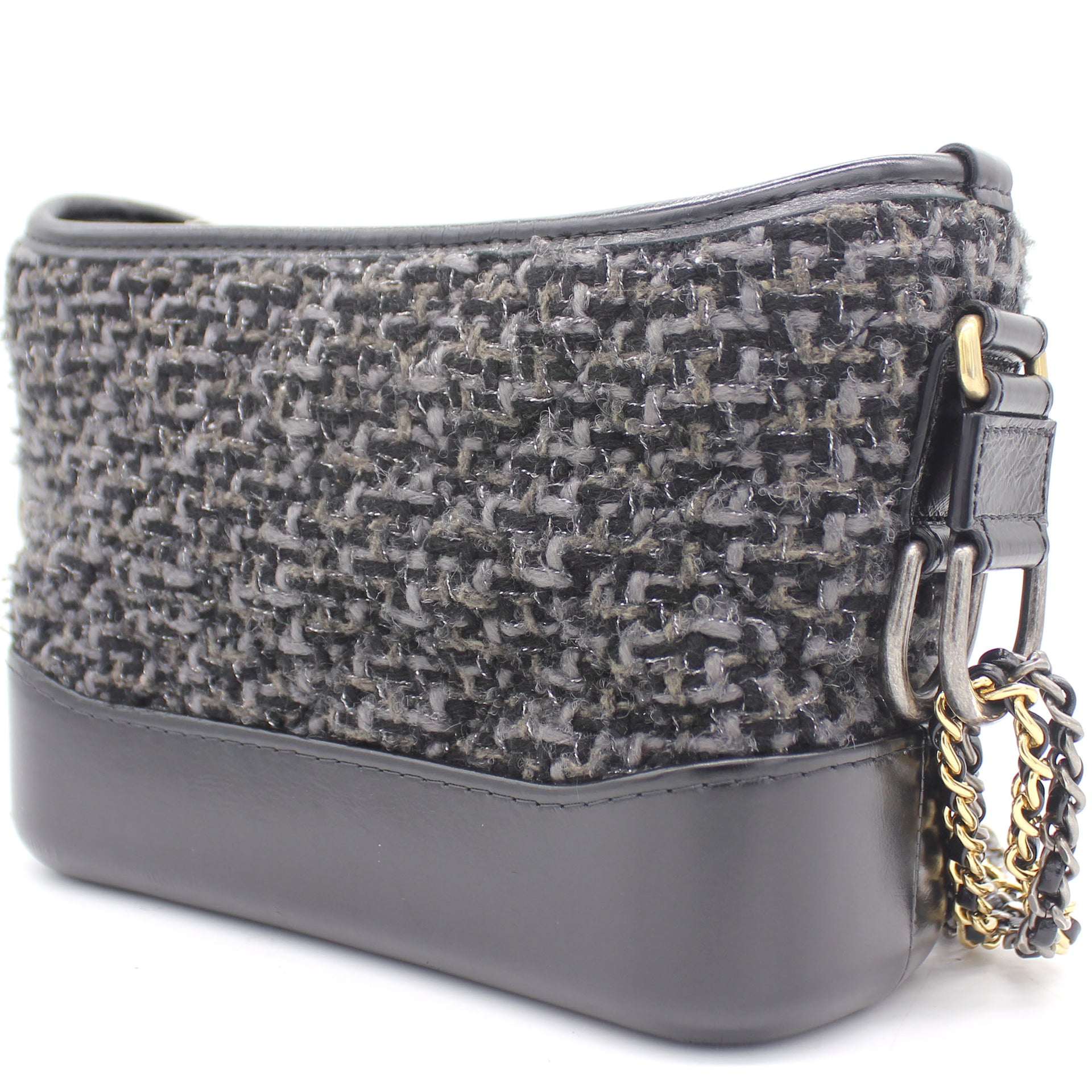 Chanel Large Tweed Gabrielle Hobo - Grey Hobos, Handbags - CHA922357